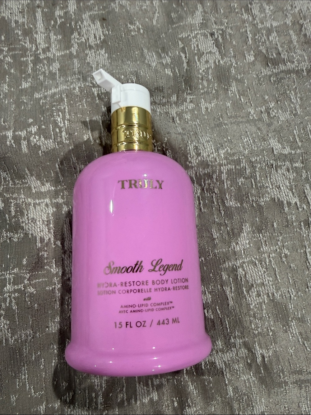 TRULY Smooth Legend Hydra-Restore Body Lotion - Pink with Gold Accents